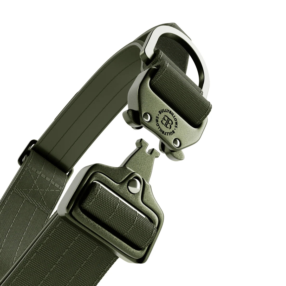 BullyBillows 4 cm Lighter Combat® Collar, KHAKI X KHAKI – Panta kahvalla ja turvalukolla