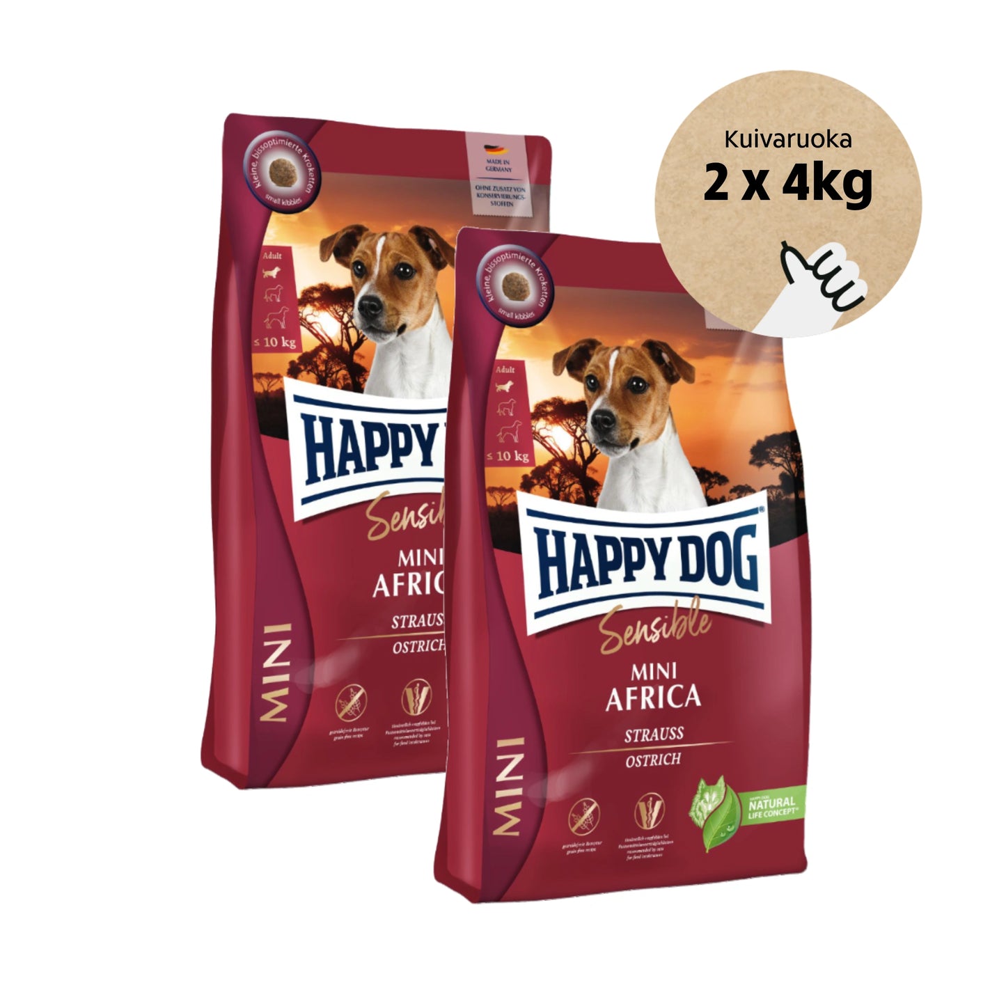 Happy Dog Sensible Mini Africa - Pikkutassun Megapaketti