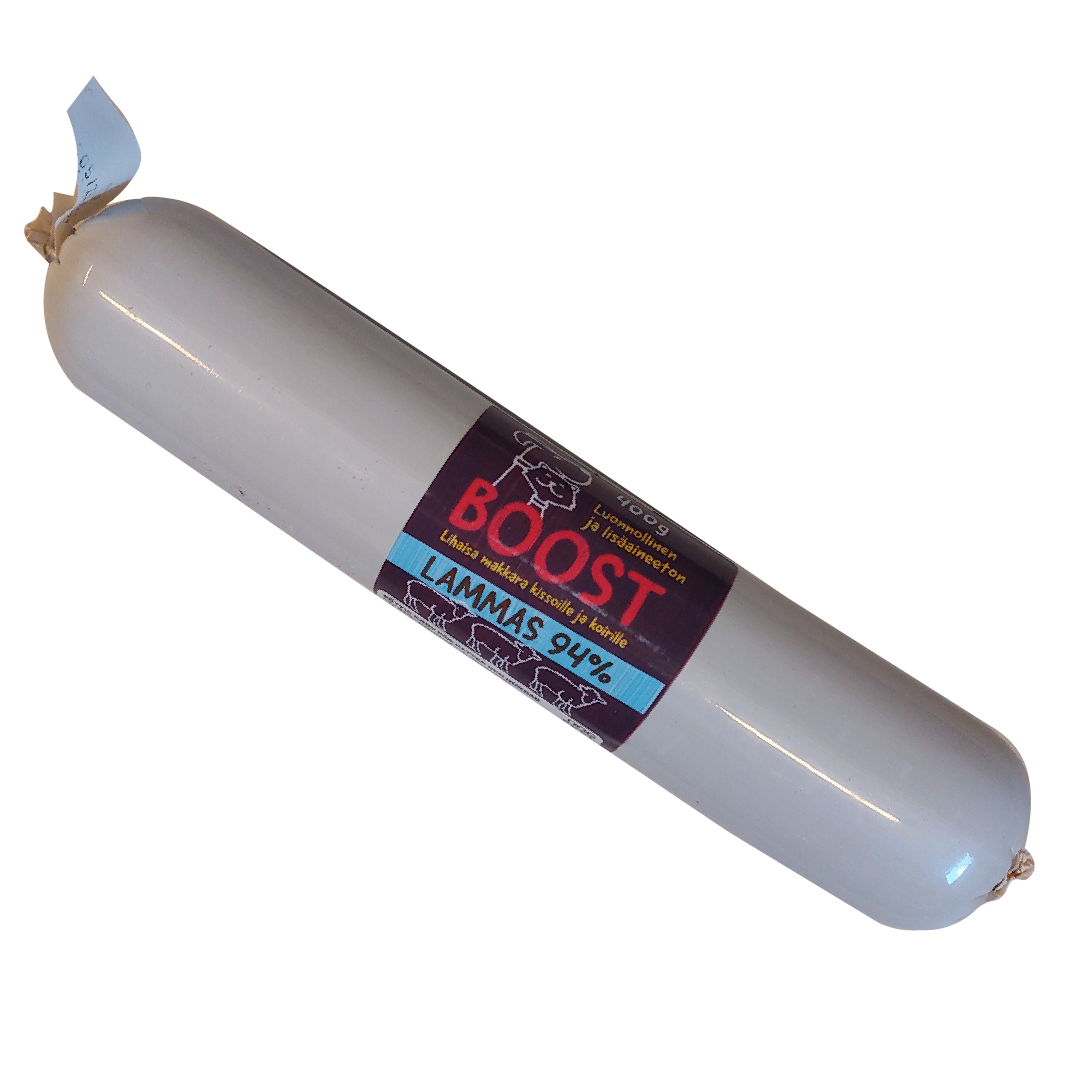 Boost Lammas koiranmakkara treeniin
