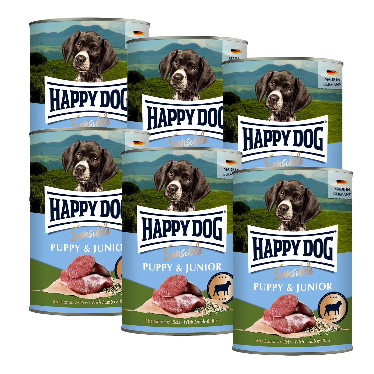 Happy Dog Sensible Puppy & Junior - Lammas, riisi