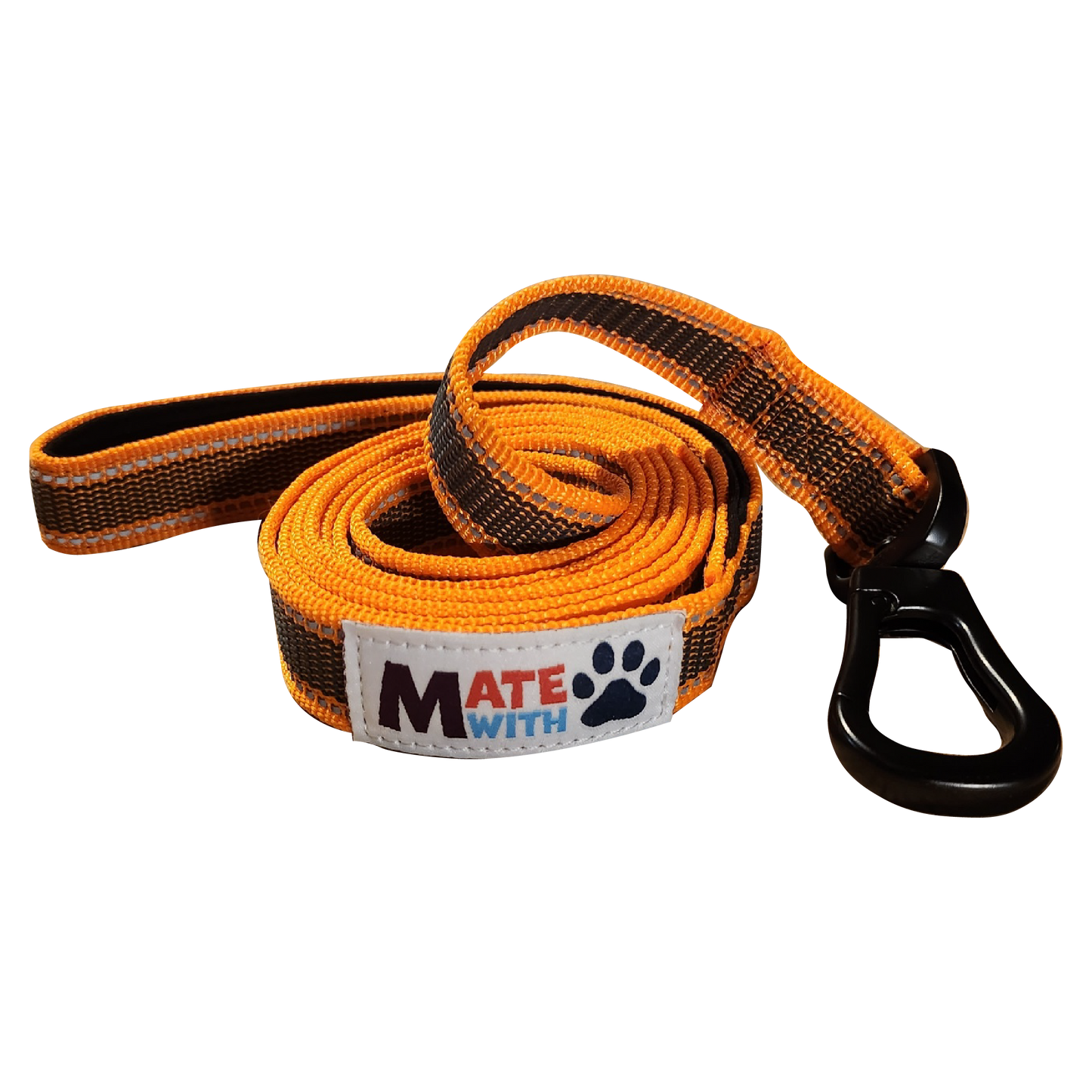 Oranssi Heijastava grip talutin 25mm Mate With Paws
