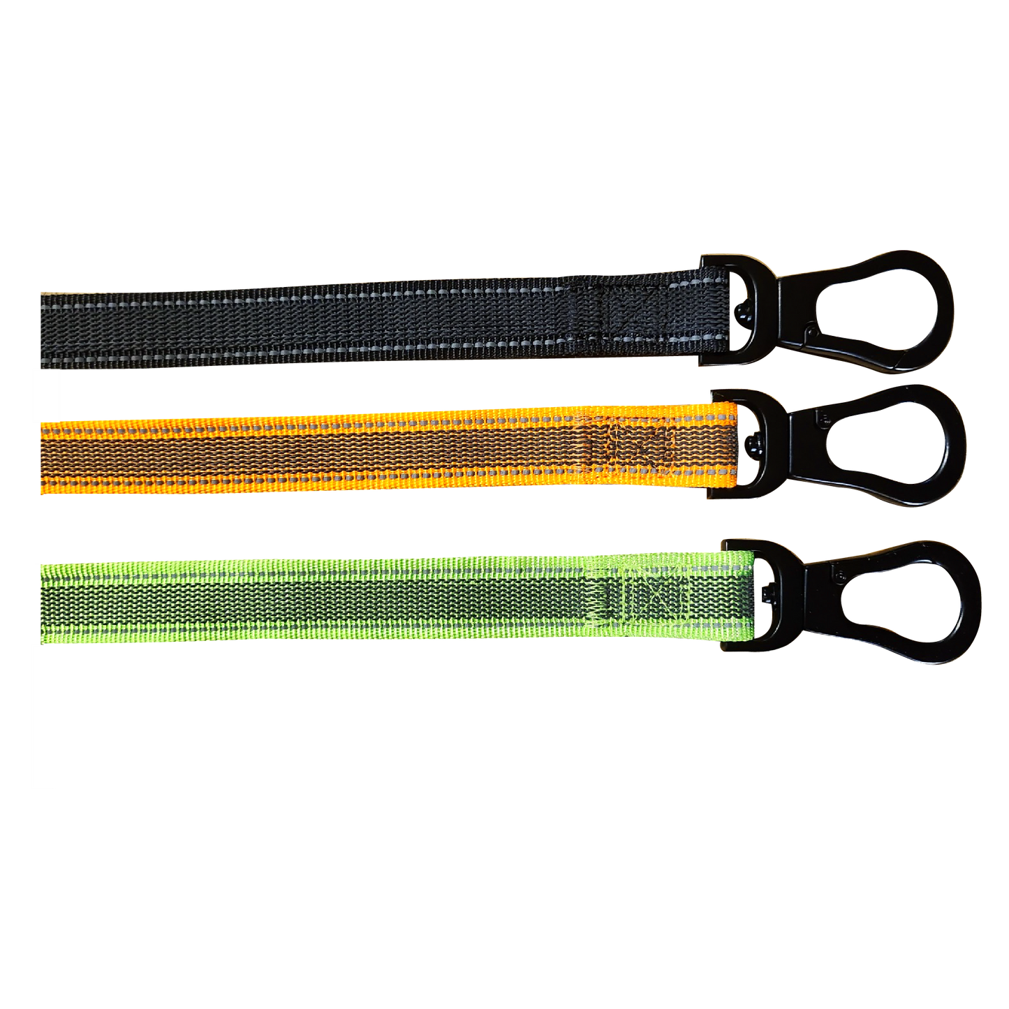 Musta Heijastava grip talutin 25mm Mate With Paws