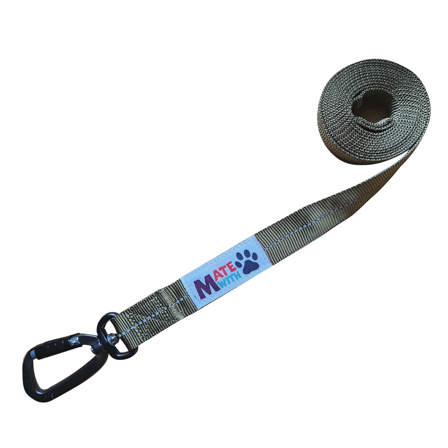Nylon liina 2m Oliivi Mate With Paws