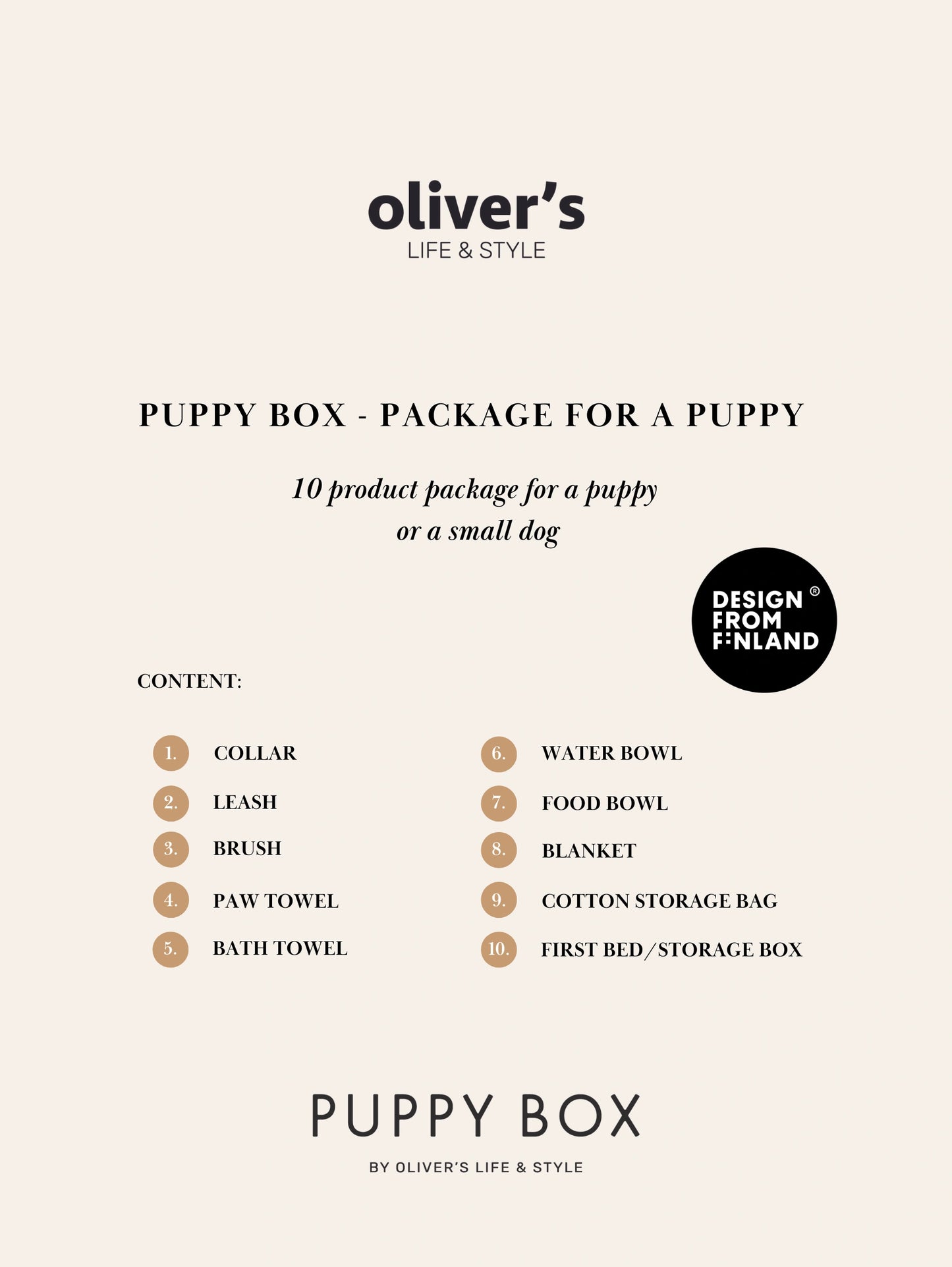Oliver's Life & Style Puppy Box - Pentupakkaus