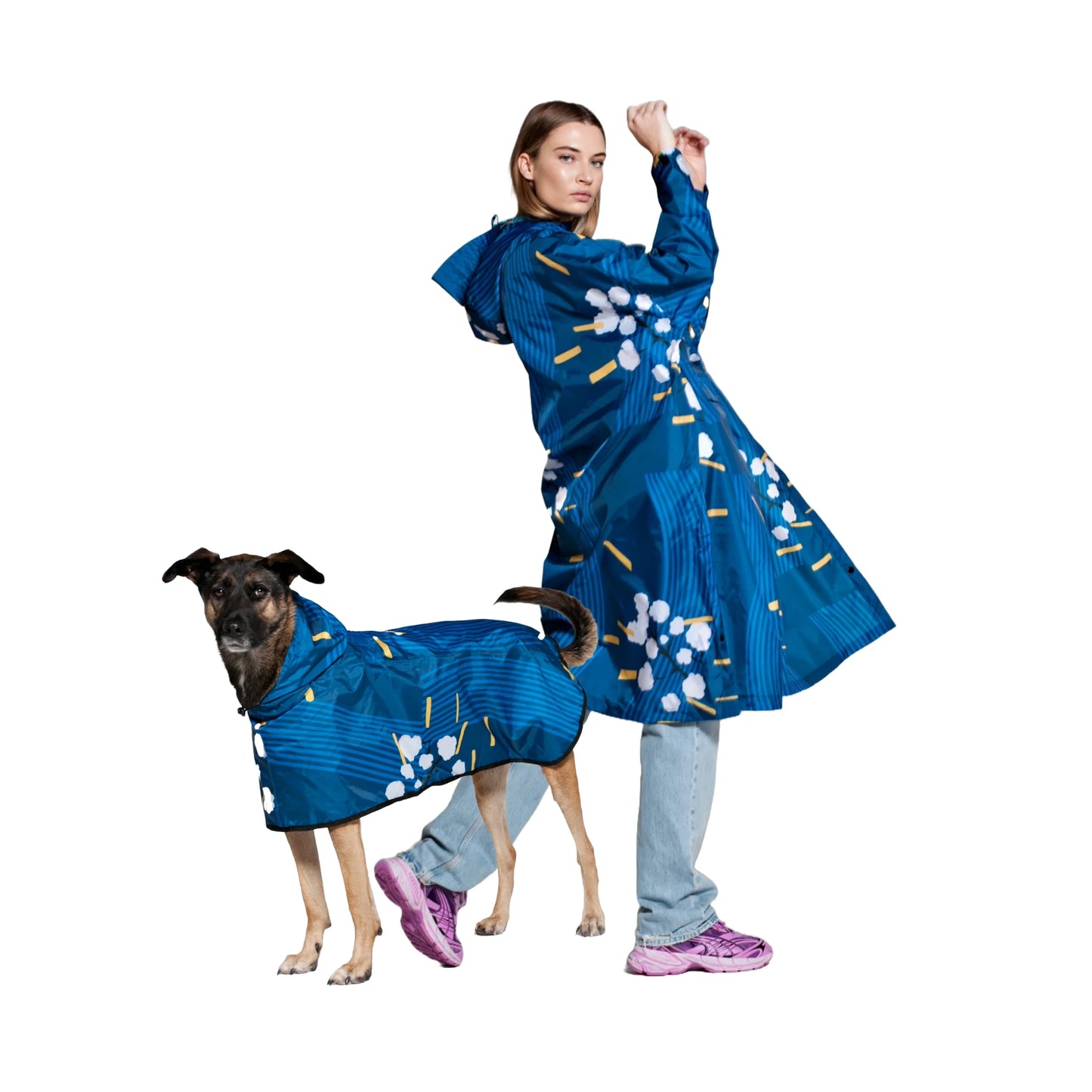 Rainkiss Poncho, Japanese Blossom - ONE SIZE