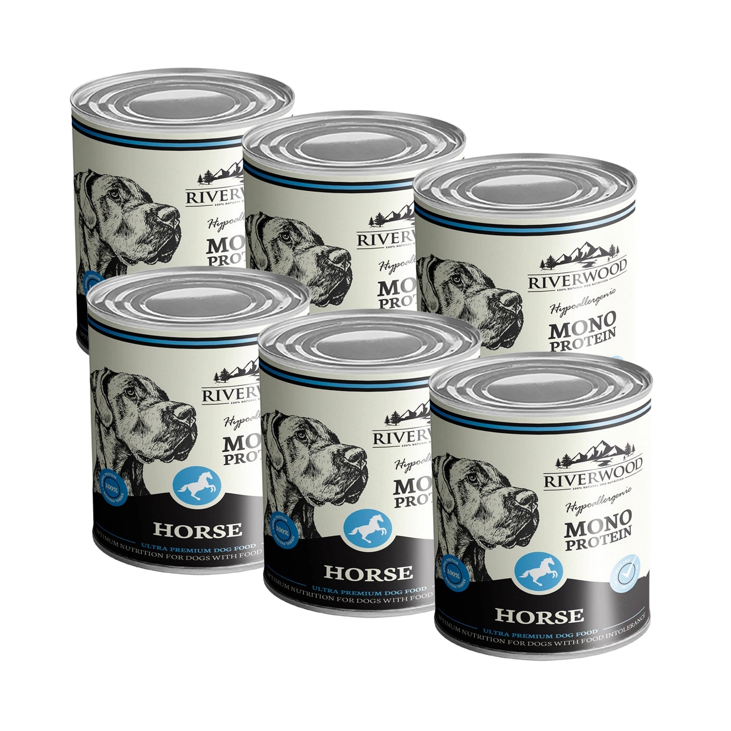 Riverwood Mono Protein Märkäruoka, Hevonen 400g