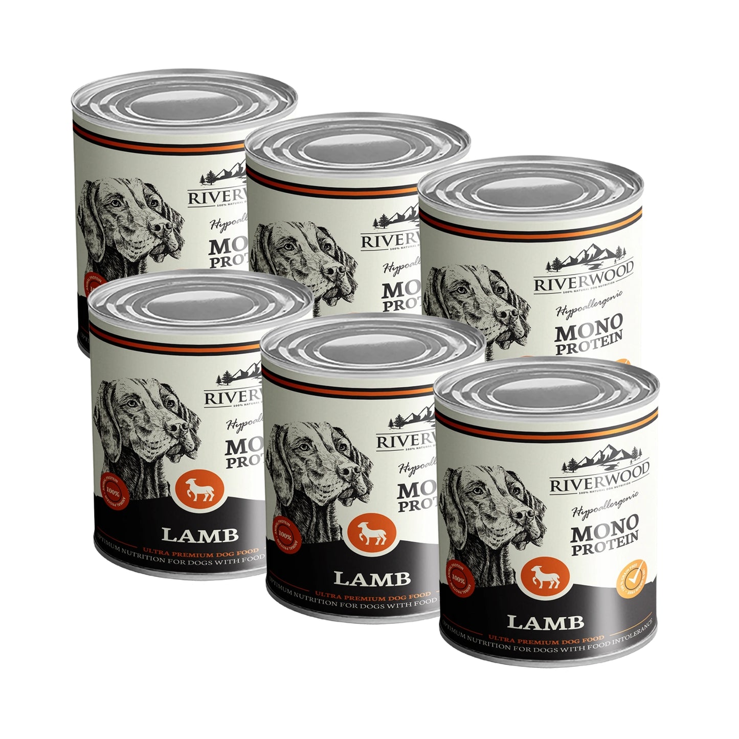 Riverwood Mono Protein Märkäruoka, Lammas 400g