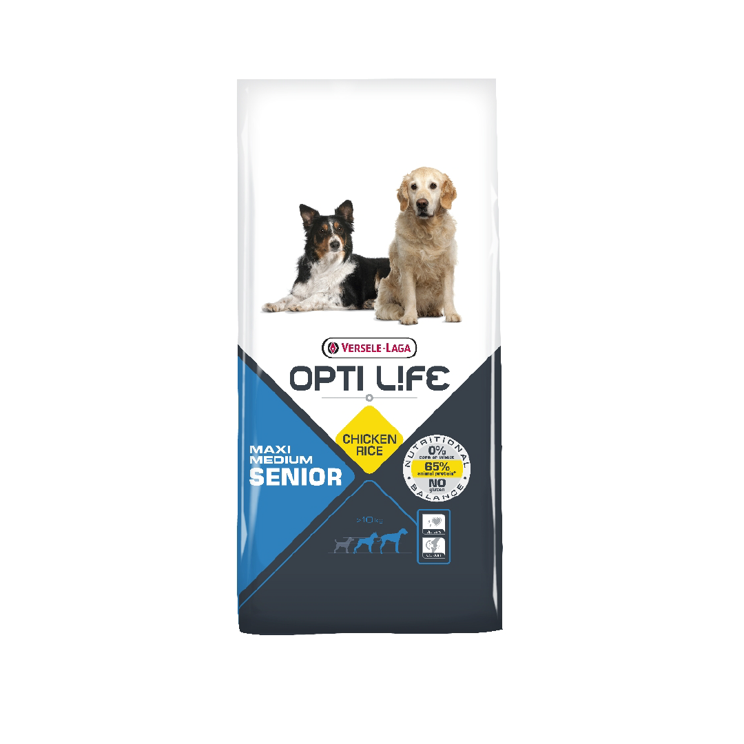 12,5 kg Opti Life Senior Medium & Maxi