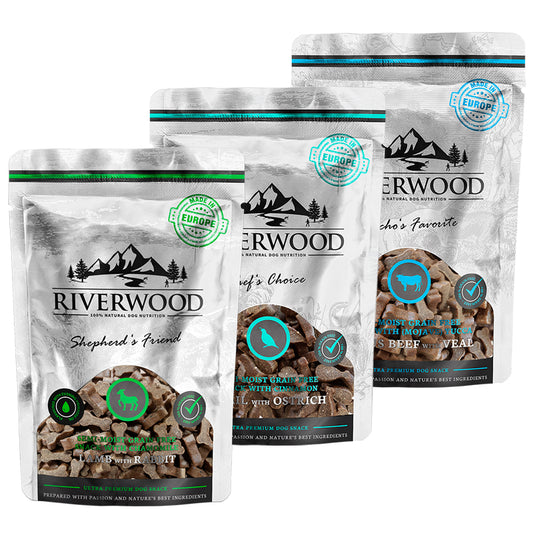 Riverwood Puolikosteat viljattomat makupalat 200 g