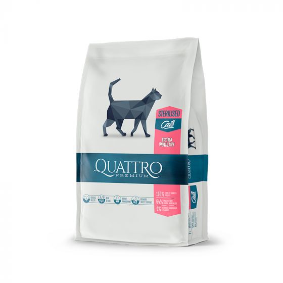 Quattro Cat Adult Sterilized kissanruoka 1,5 kg