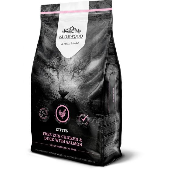 Riverwood Cat Kitten Kana, Ankka ja Lohi 2kg