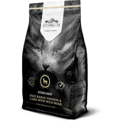 Riverwood Cat Indoor Kana, Ankka ja Lohi 2kg - PÄIVÄYS 19.8.2026
