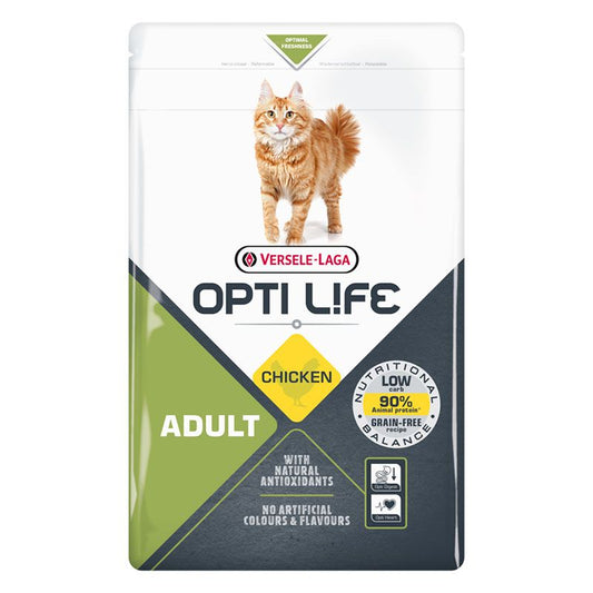 Viljaton kissanruoka Opti Life Cat Adult Chicken 1kg