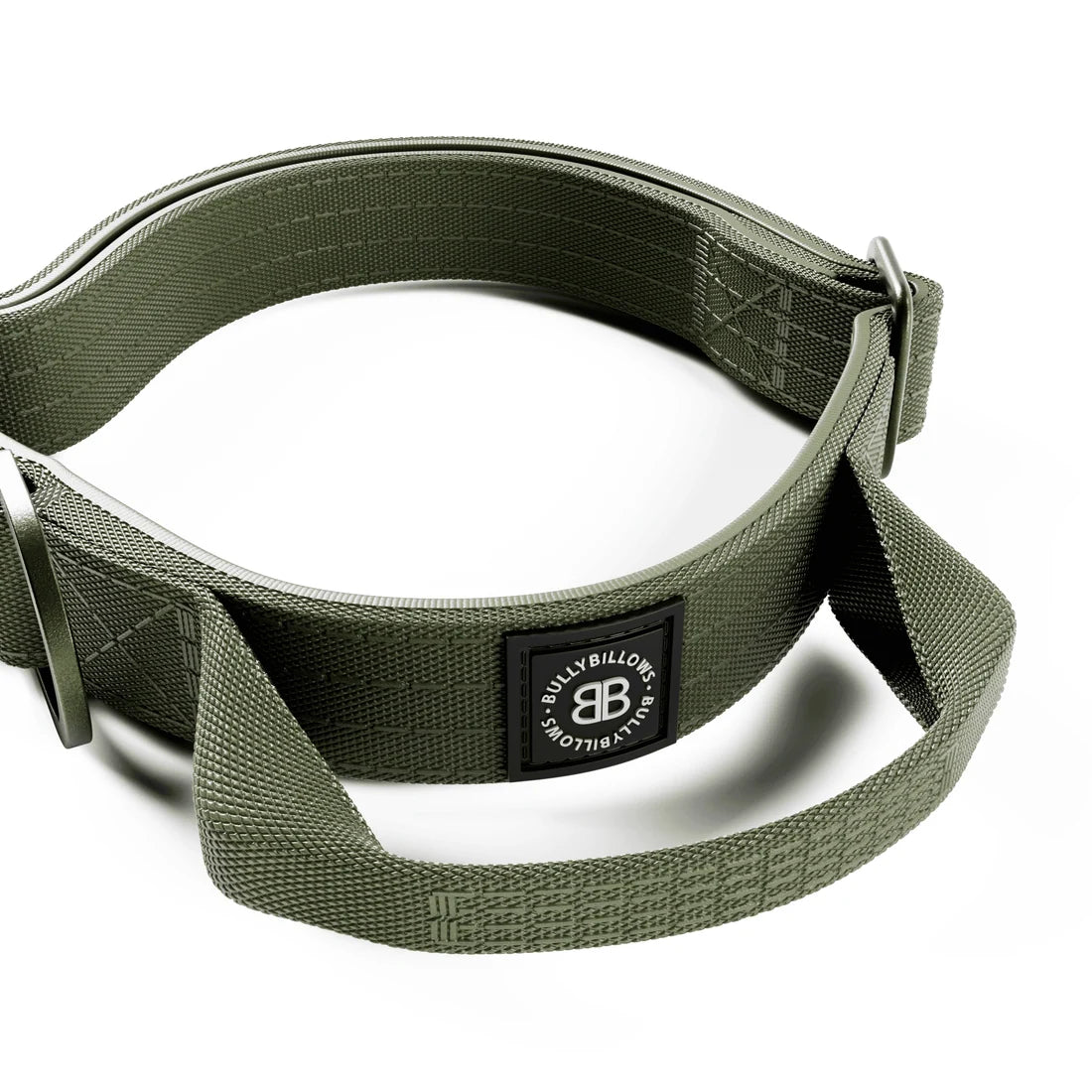 BullyBillows 2,5 cm Lighter Combat® Collar, KHAKI X KHAKI – Panta kahvalla ja turvalukolla