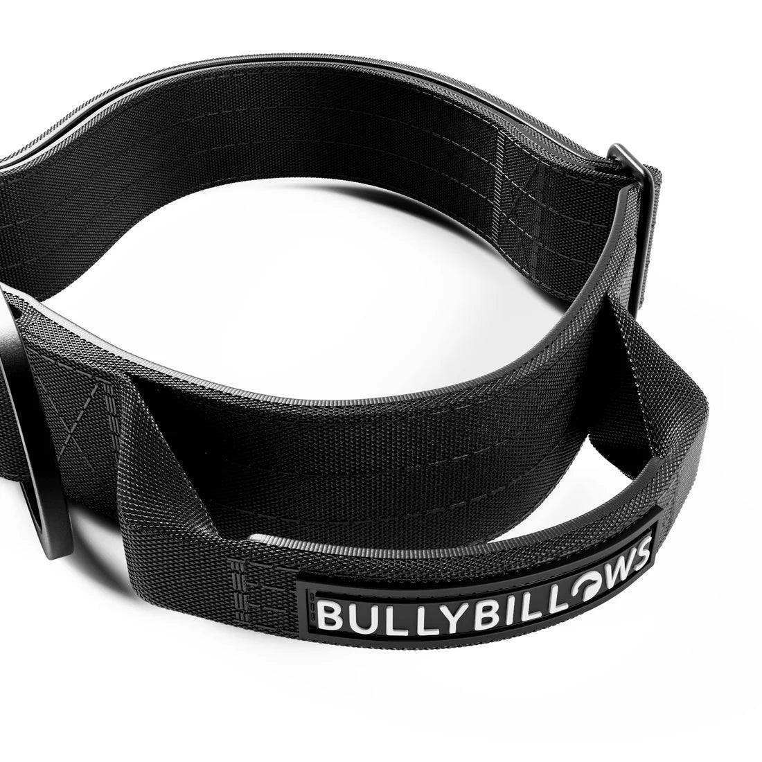 BullyBillows 4 cm Lighter Combat® Collar, BLACK X BLACK – Panta kahvalla ja turvalukolla