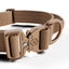 BullyBillows 4 cm Lighter Combat® Collar, TAN X TAN – Panta kahvalla ja turvalukolla