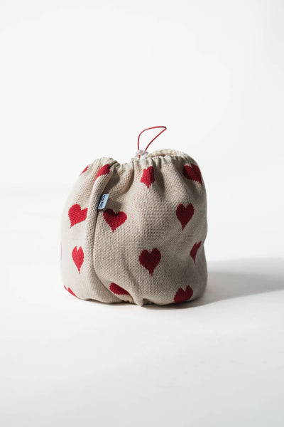 Lou & Co. Neulottu Koiran Huppu - Sydämet