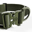 BullyBillows 5 cm Lighter Combat® Collar, KHAKI X KHAKI – Panta kahvalla ja turvalukolla