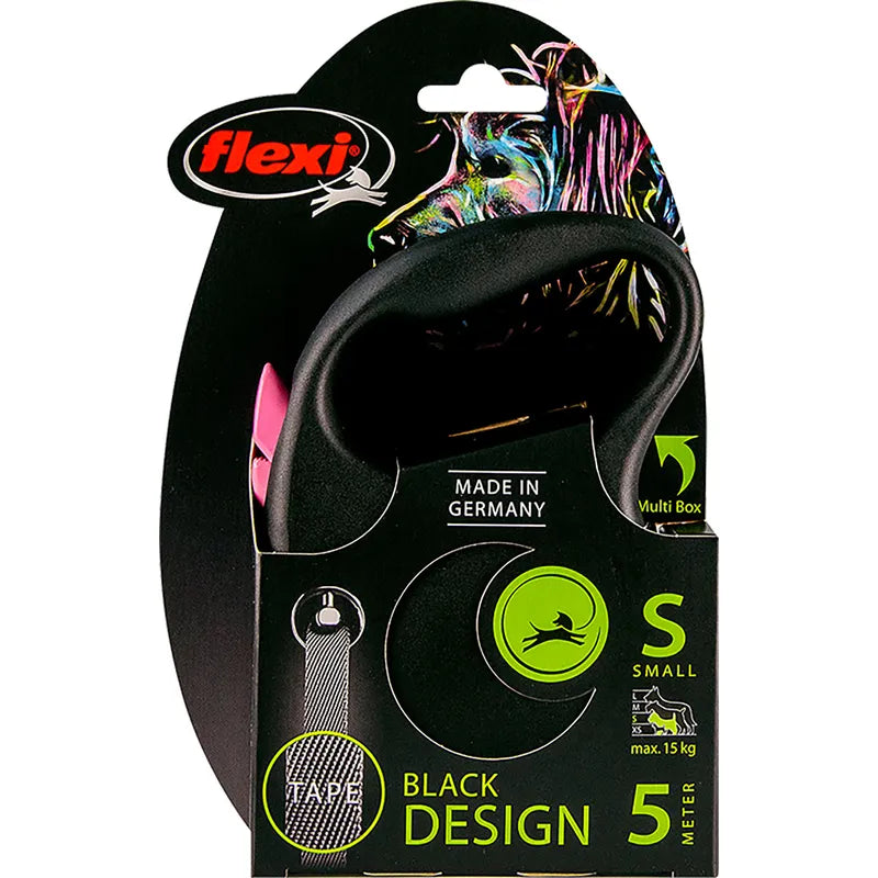 Flexi Black Design Tape S, 5 m / max. 15 kg