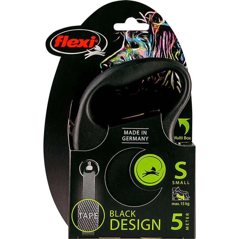 Flexi Black Design Tape S, 5 m / max. 15 kg