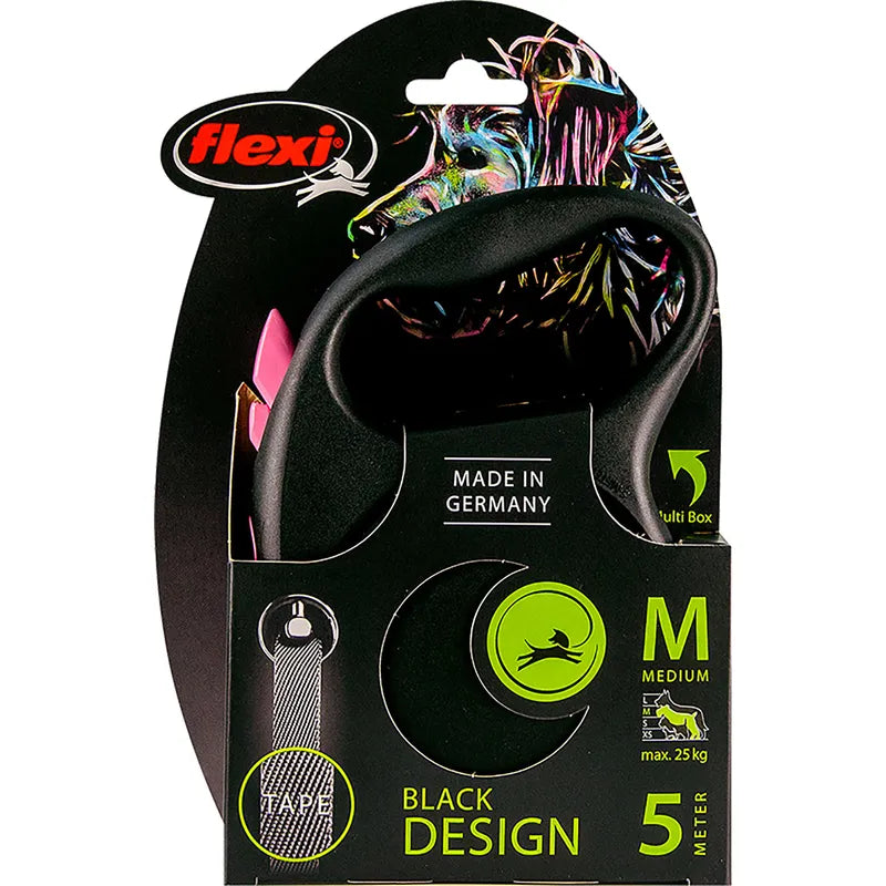 Flexi Black Design Tape M, 5 m / max. 25 kg