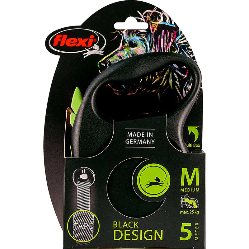 Flexi Black Design Tape M, 5 m / max. 25 kg