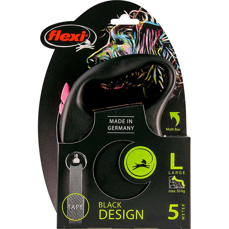 Flexi Black Design Tape L, 5 m / max. 50 kg