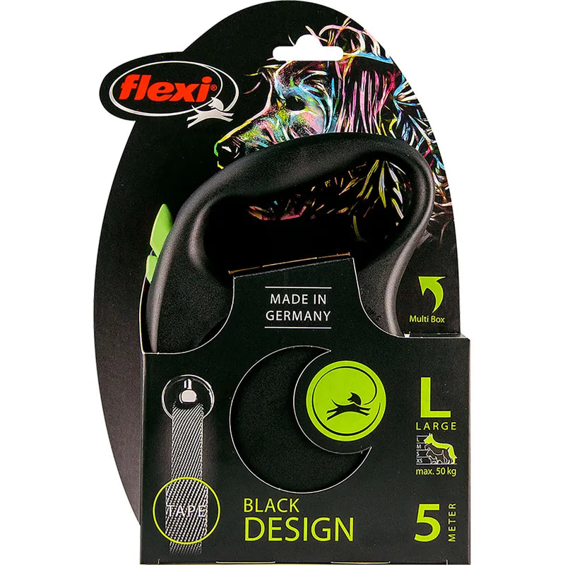 Flexi Black Design Tape L, 5 m / max. 50 kg