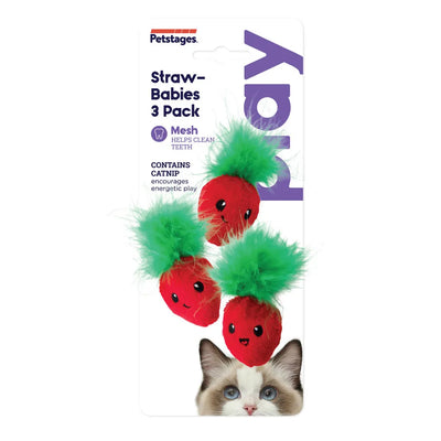Petstages Straw-Babies 3-pack