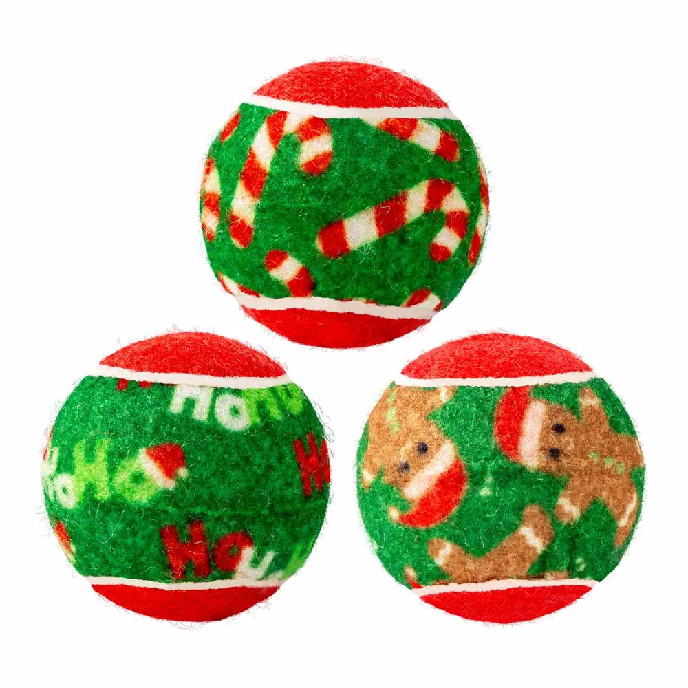 Kong Holiday Squeakair Ball 6-pack S