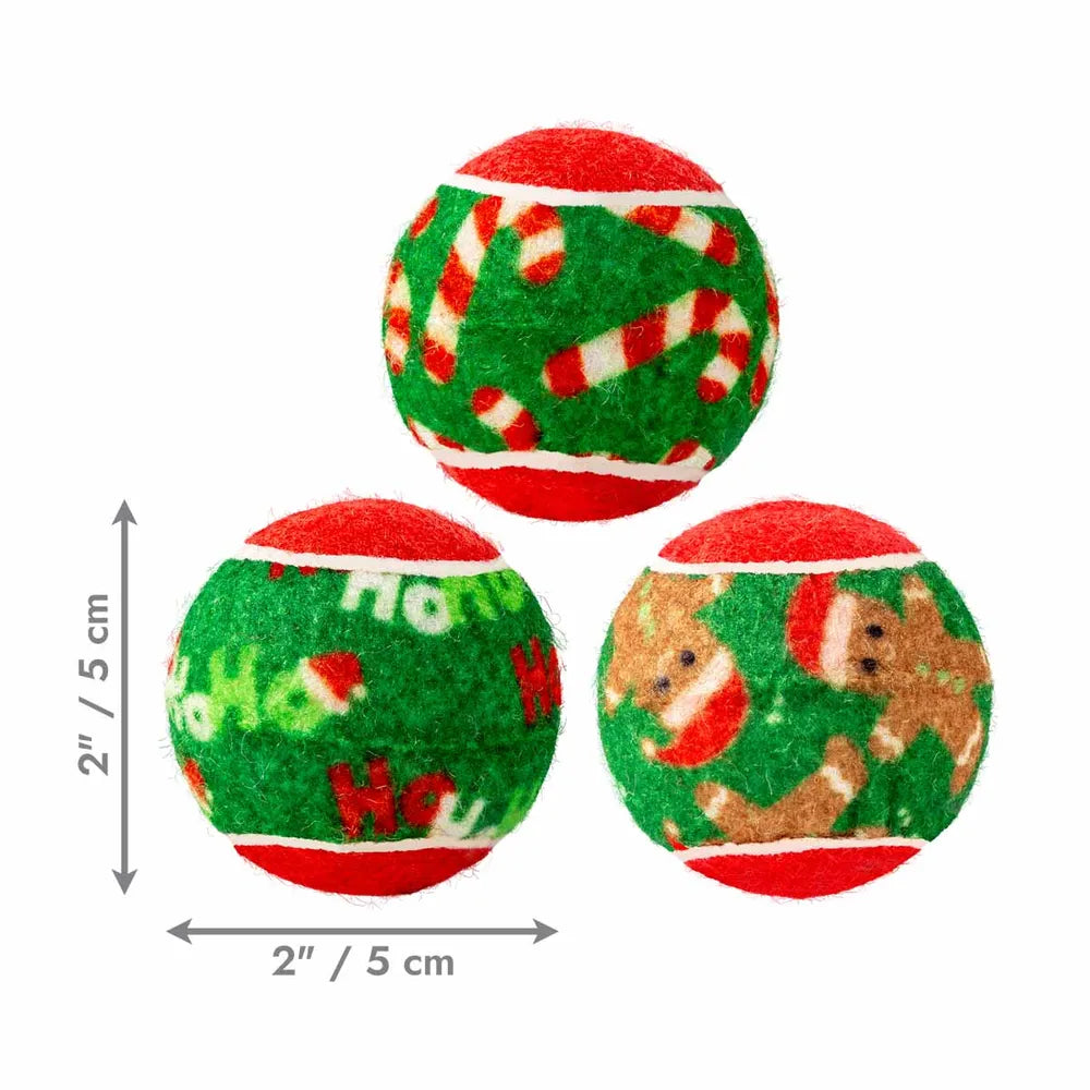 Kong Holiday Squeakair Ball 6-pack S