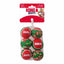 Kong Holiday Squeakair Ball 6-pack S