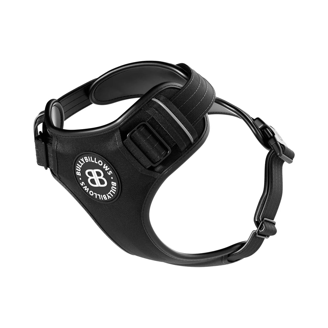 BullyBillows Comfort Premium Harness, BLACK – Ergonominen koiranvaljas
