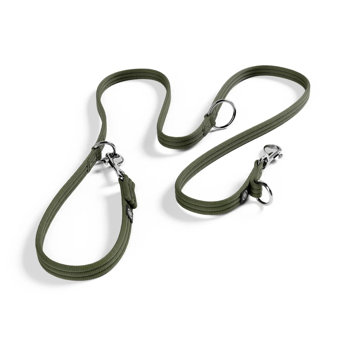 BullyBillows Training Double Ended Dog Leash, KHAKI – Monitoimitalutin, 2 m