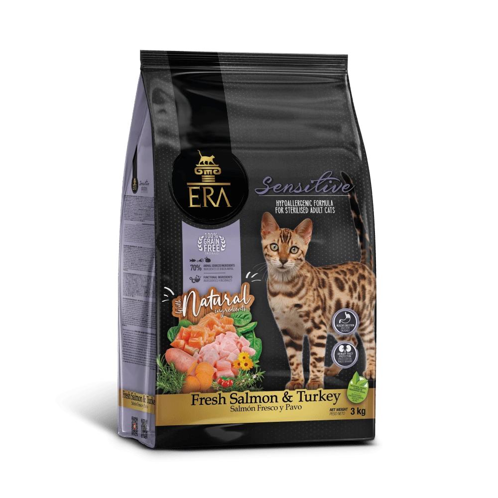ERA Grain Free Sterilised Sensitive Adult - Fresh Salmon & Turkey