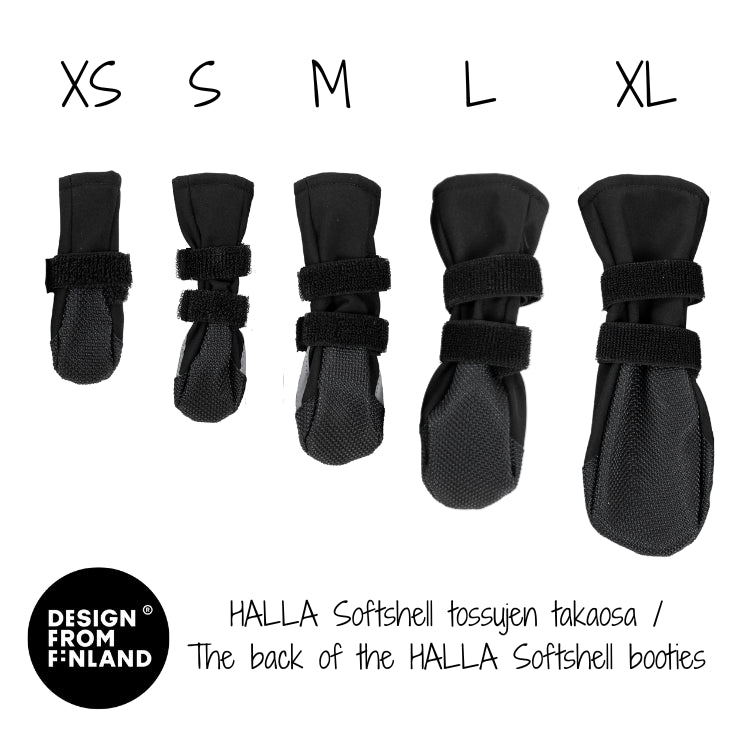 FINNERO HALLA Softshell Heijastavat Tossut, 4kpl