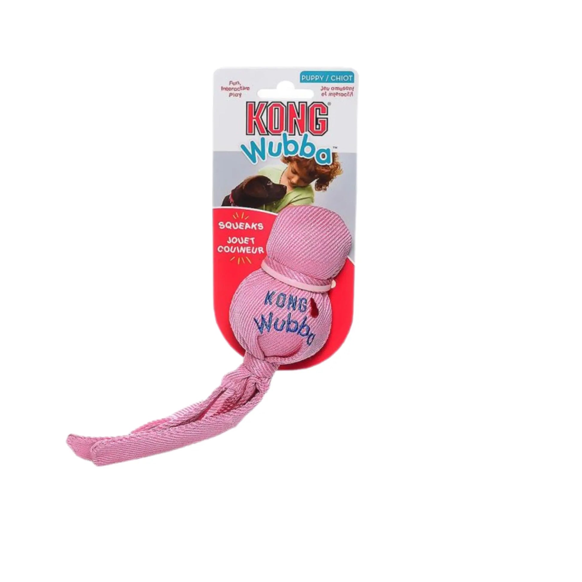 kong wubba puppy koiranlelu pinkki