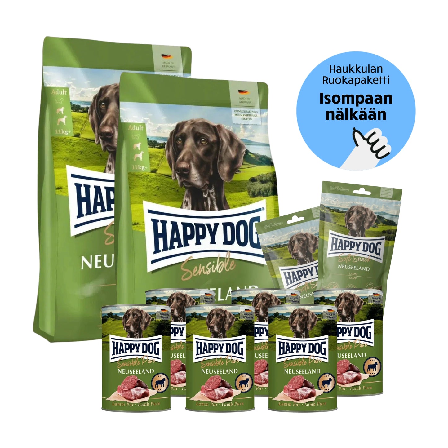Happy Dog Sensible Neuseeland - Tassuväen Megapaketti