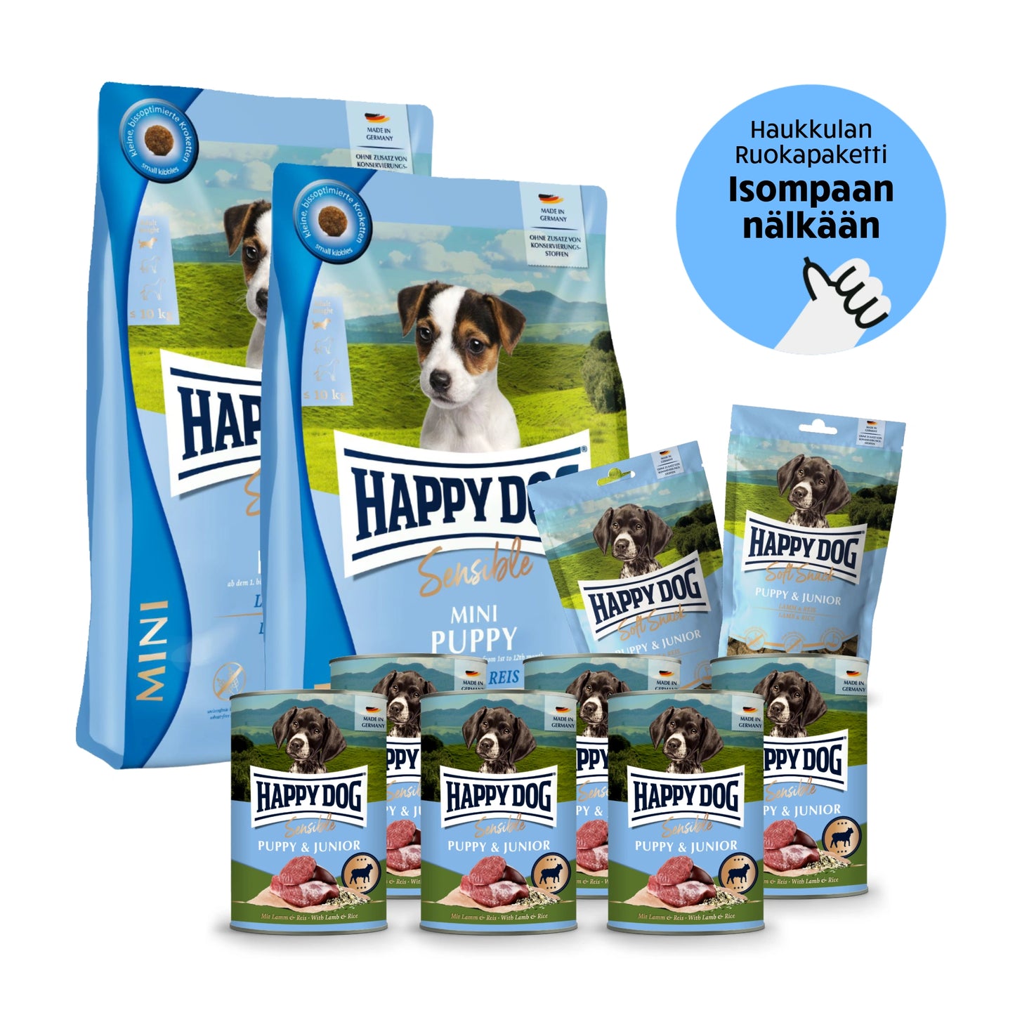Happy Dog Sensible MINI Puppy - Pentutassun Megapaketti