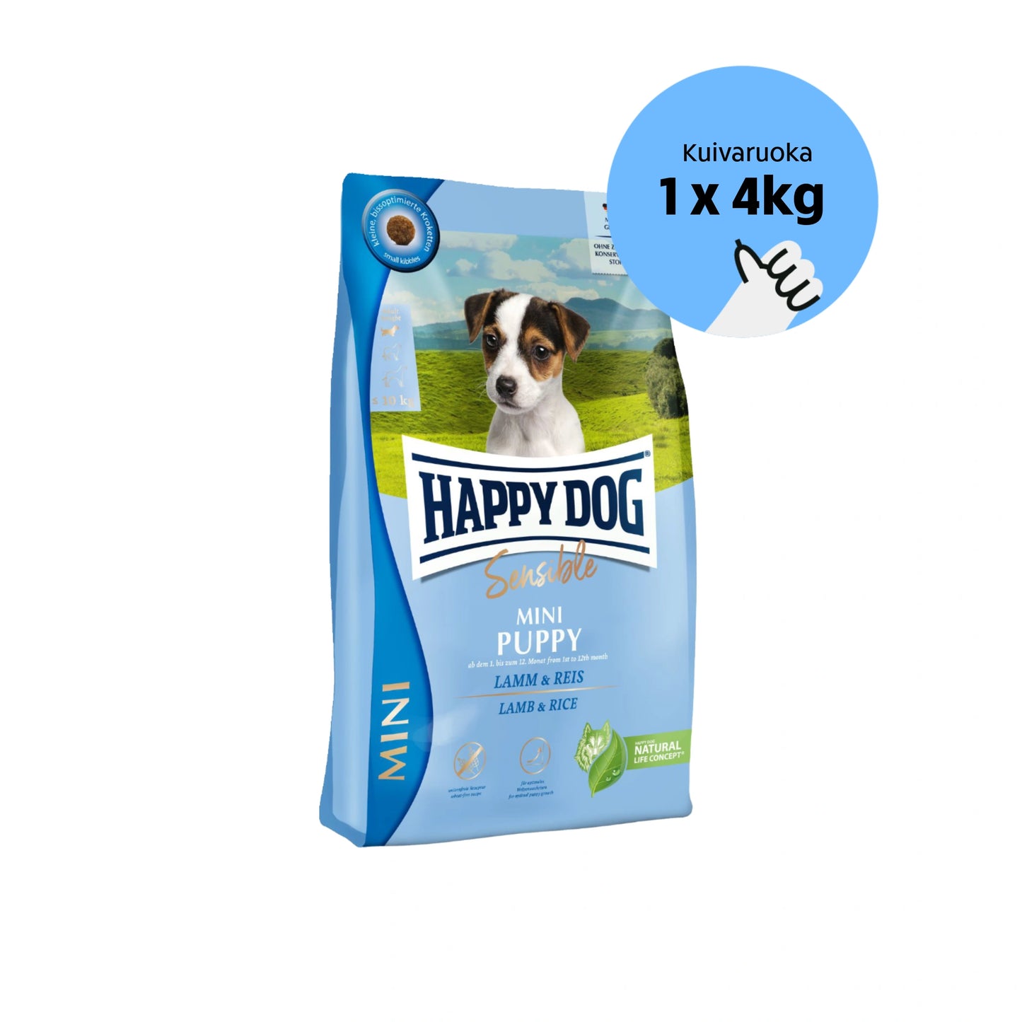 Happy Dog Sensible MINI Puppy - Pentutassun Arkipaketti
