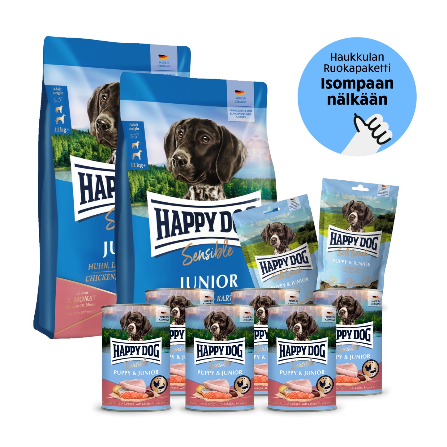 Happy Dog Sensible Junior - Pentutassun Megapaketti