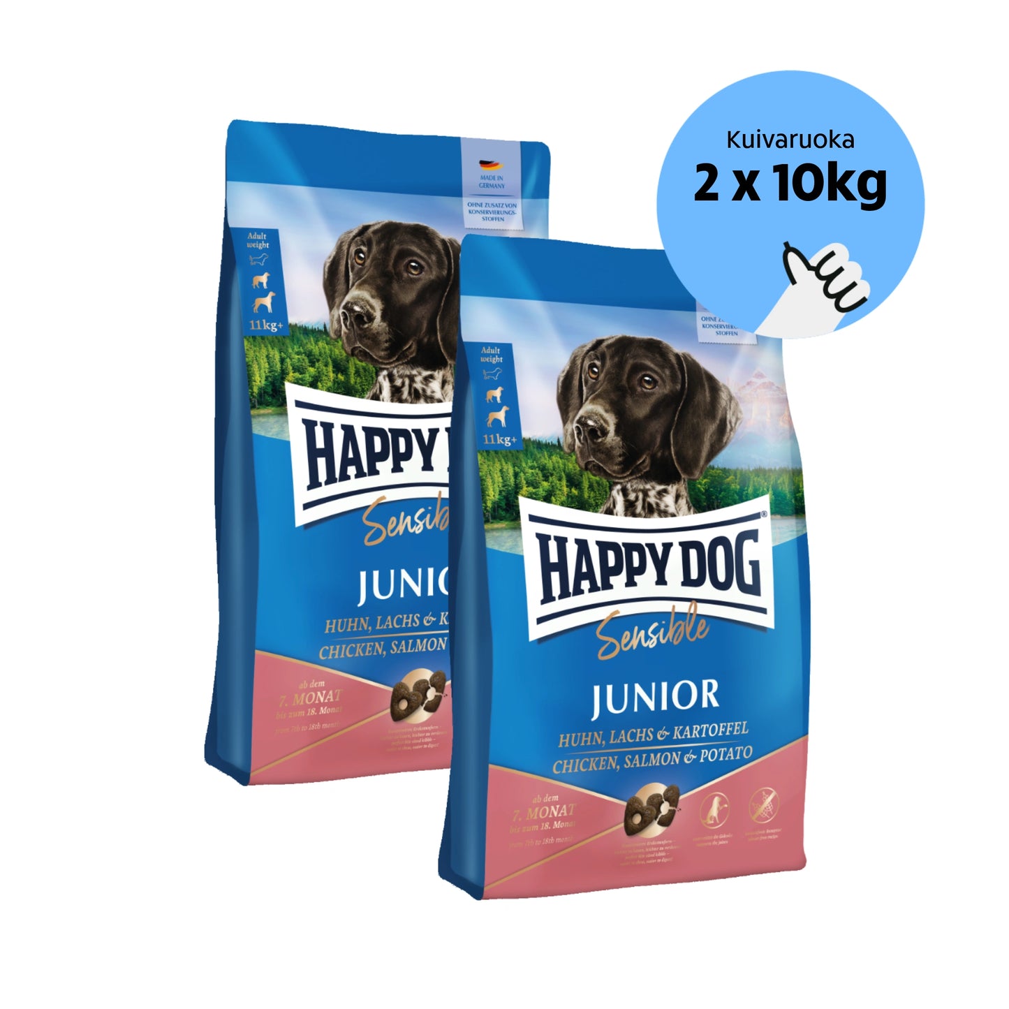 Happy Dog Sensible Junior - Pentutassun Megapaketti