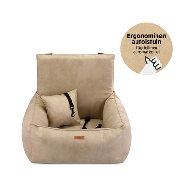 Denzoo Autoistuin Koiralle BERGAMO, Beige