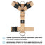 BullyBillows Anti-Pull TRI-Harness®, TAN – Koulutusvaljaat kaikille roduille
