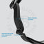BullyBillows Comfort Premium Harness, BLACK – Ergonominen koiranvaljas
