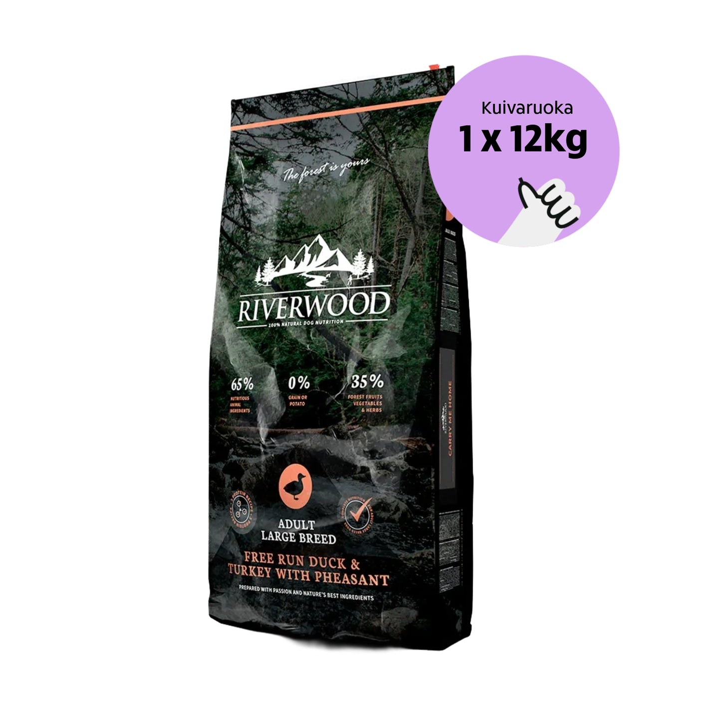 Riverwood Adult Large Ankka, Kalkkuna ja Fasaani - Tassukaverin Arkipaketti