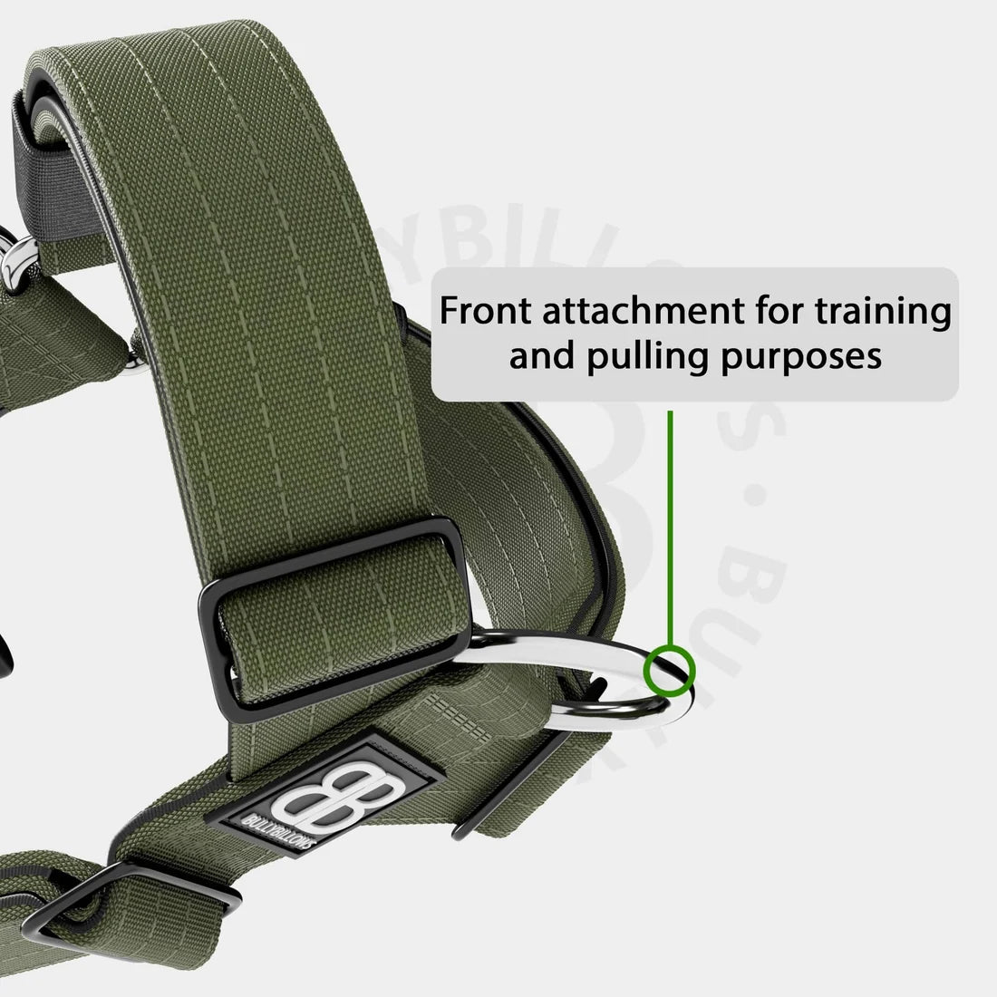 BullyBillows Anti-Pull TRI-Harness®, KHAKI – Koulutusvaljaat kaikille roduille