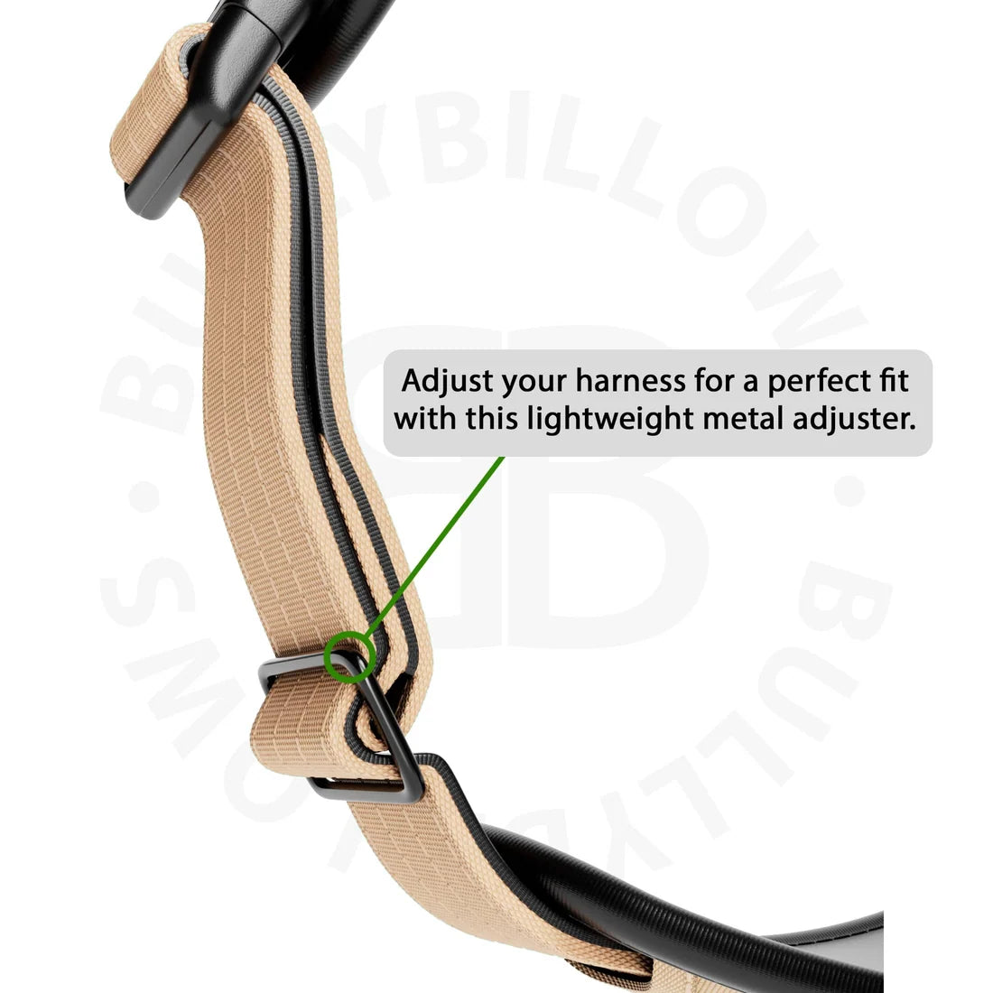 BullyBillows Comfort Premium Harness, TAN – Ergonominen koiranvaljas