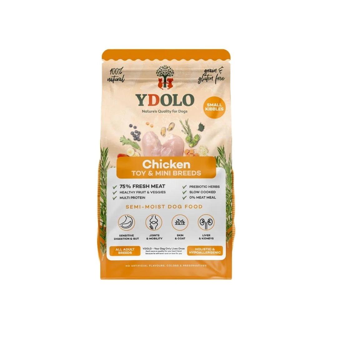 YDOLO Healthy & Pure Chicken MINI - Puolikostea koiranruoka