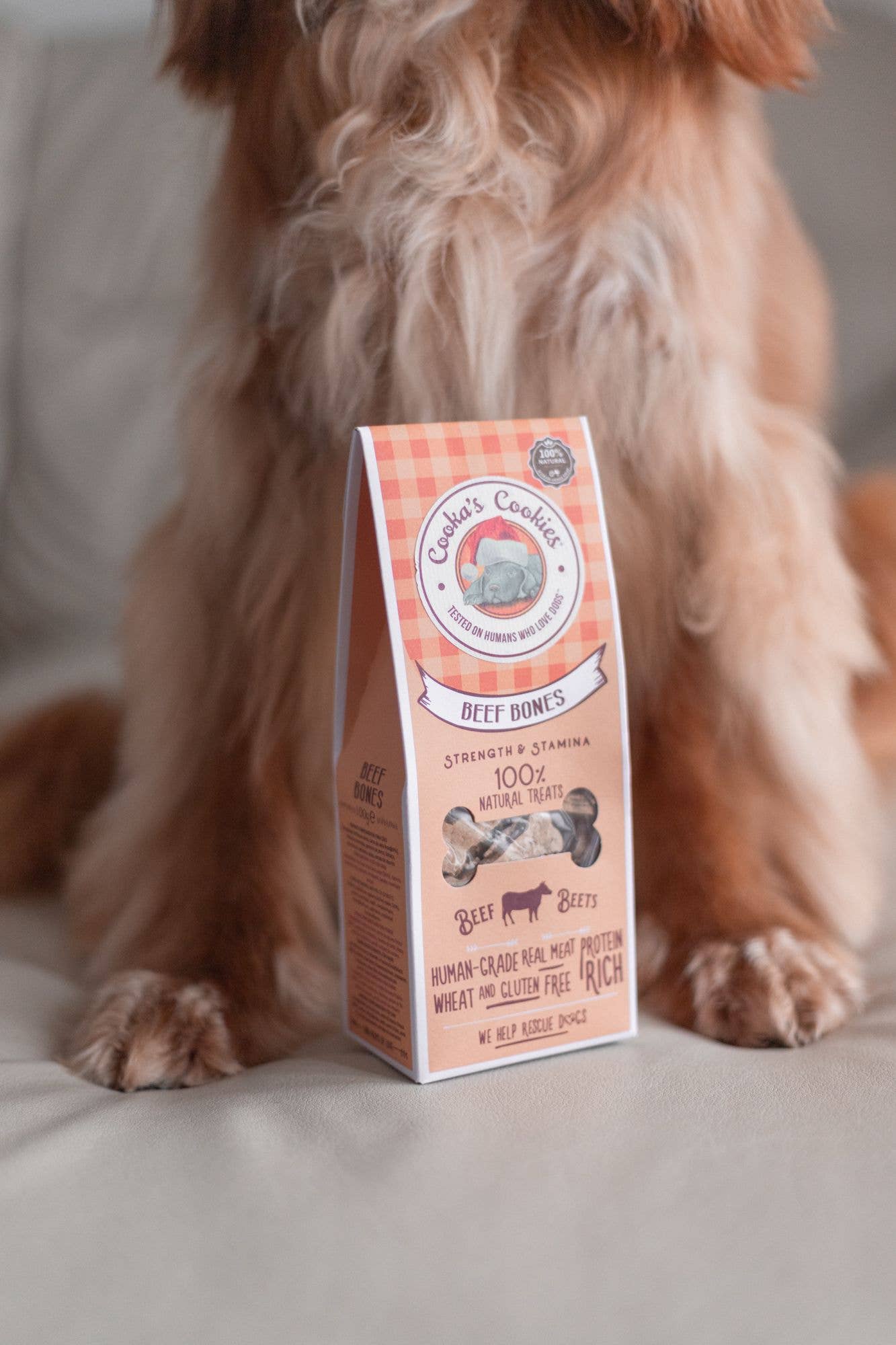 Cooka's Cookies Beef Bones - Naudanlihakeksit 100g
